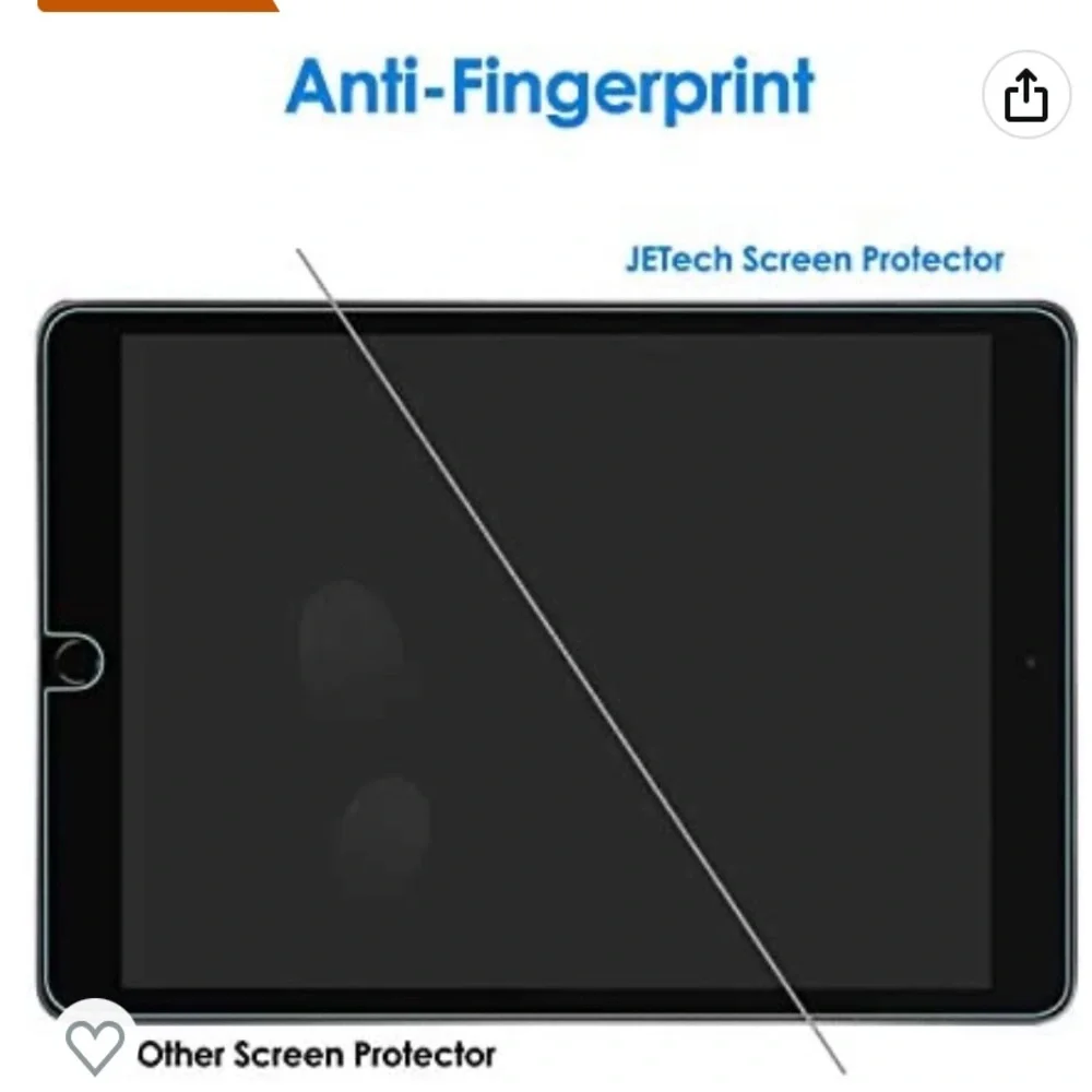 💜 Screen Protector for iPad (10.2-Inch, 2021/2020/2019 Model, 9/8/7 Generation